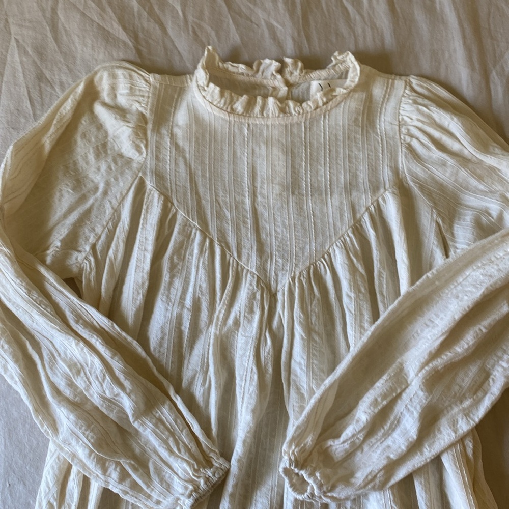 Monbebe Midi Cotton Soft White Dresss